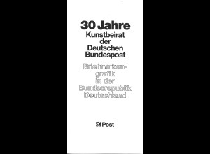 30 Jahre Kunstbeirat der Deutschen Bundespost. Briefmarkengrafik