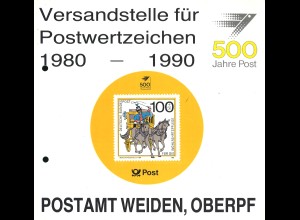 Versandstelle für Postwertzeichen 1980–1990