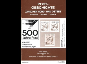 500 Jahre Post in Deutschland / 125 Jahre deutsche Post in Schleswig-Holstein