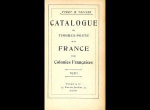 Catalogue des Timbres-Postes de la France et des Colonies Francaises (1930)