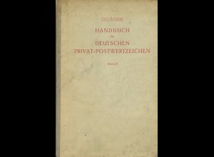 Carl Schmidt: Handbuch der deutschen Privat-Postwertzeichen, Band II (1943)