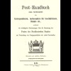 Post- und Telegraphen-Handbuch (1868) / Post-Handbuch (1870) - REPRINTS