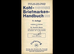 Kohl-Briefmarken-Handbuch, Lieferung 35 + 36