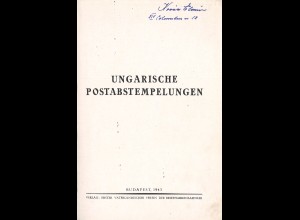 Dr. Pákozdy Karóly: Ungarische Postabstempelungen (1943)