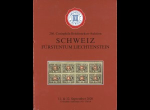 256. Corinphila-Auktion: Schweiz / Fürstentum Liechtenstein (Sept. 2020)