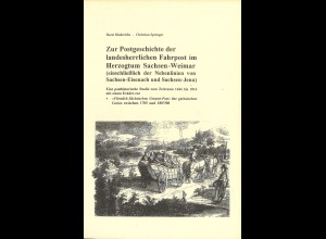 Diederichs/Springer: Zur Postgeschichte der landesherrlichen Fahrpost