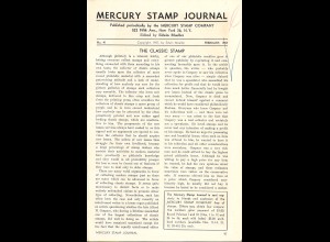 Hrsg: Edwin Mueller, USA: Mercury Stamp Journal 1957 (Nr. 41-44)