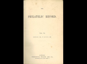 The Philatelic Record, Vol. VII + VIII, Febr. 1885-Jan. 1887