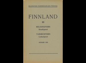 Finland / Helsingfros Stadtpost / Tammerfors Lokalpost (1923)