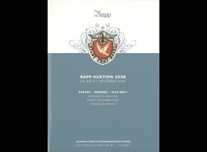 RAPP-Auktion 2008: Europa, Übersee, Alle Welt