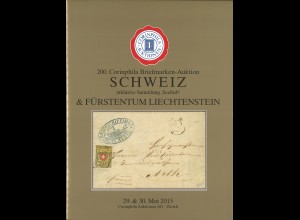 Corinphila-Auktion 200/Mai 2015: Schweiz & Fürstentum Liechtenstein