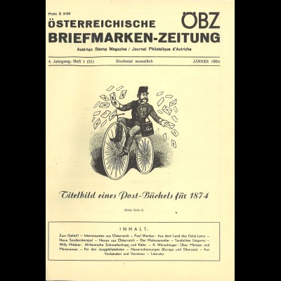Österreichische Briefmarken-Zeitung ÖBZ, Jahrgang 1954