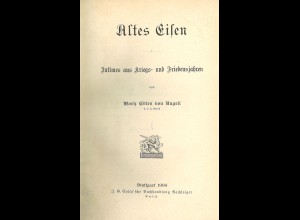 Moritz Edlen von Angeli: Altes Eisen. Intimes aus Kriegs- und Friedensjahren