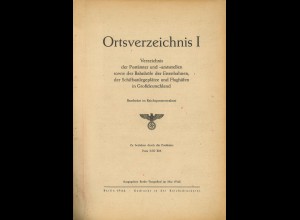 Ortsverzeichnis I (1944), hrsg. vom Reichspostzentralamt