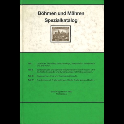 Horst Engel: Böhmen und Mähren. Spezialkatalog (1990)