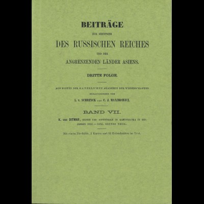 L. v. Schrenck u.a.: Beiträge zur Kenntnis des Russischen Reiches ...(Bd. 7)