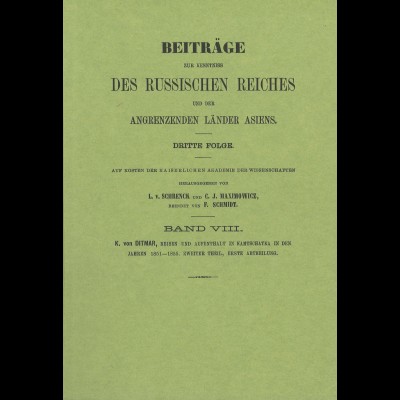 L. v. Schrenck u.a.: Beiträge zur Kenntnis des Russischen Reiches ...(Bd. 8)
