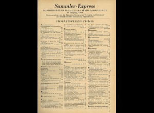 Kulturbund der DDR: Sammler-Express Jg.1954–1957 kpl.