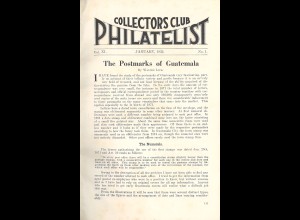Collectors Club Philatelist Jg. 1922-1934