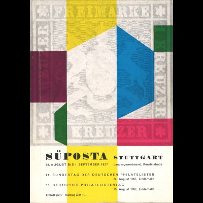 SÜPOSTA 1957 Stuttgart / Bundes- und Philatelistentag, Katalog