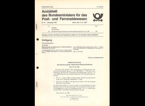 Amtsblatt der Deutschen Post 1987 + 1989
