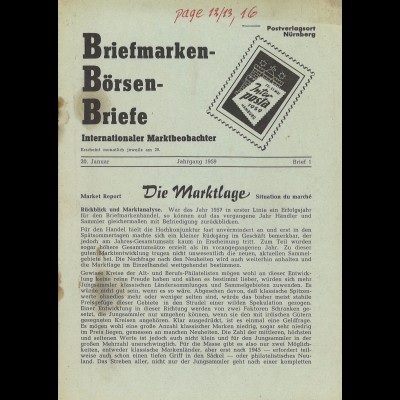Briefmarken-Börsen-Briefe (Verlag P. Winkler)