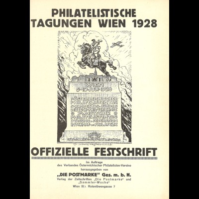 Philatelistische Tagungen Wien 1928 - Offizielle Festschrift