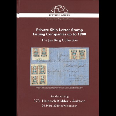 Heinrich-Köhler-Auktion 373/2020:: Privat Ship Letter Stamp Issuing Companies