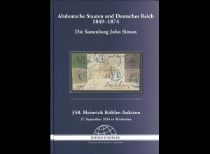 Heinrich-Köhler-Auktion 358/2014:: Altdeutsche Staaten und Deutsches Reich