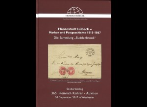 Heinrich-Köhler-Auktion 365/2017:: Hansestadt Lübeck - Marken und Postgeschichte