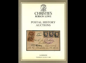Christie's/Robson Lowe: 32 Auktionskataloge aus den 1980er-Jahren