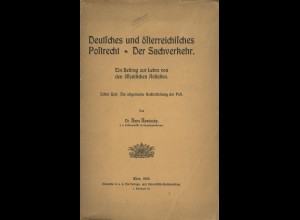 Postrecht (Wien 1909) + 2 weitere Schriften