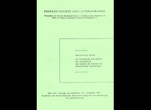Hans-Dietrich Reinke: Die Postscheine von Stettin zur Preusenzeit ... (1990)