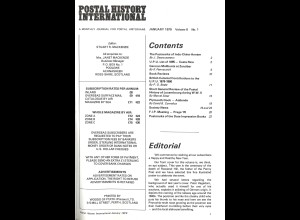 Postal History International, 1976, 1977, 1979 kpl. 