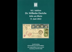 165. Dr. Derichs-Auktion, 11.6.2022: Sonderkatalog Königreich Württemberg