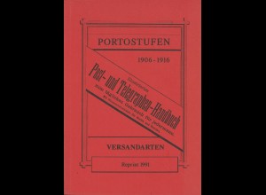 Post- und Telegraphen-Handbuch. Portostufen 1906-1916 (reprint 1991)