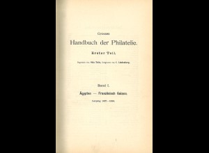 Otto Teltz/Carl Lindenberg: Grosses Handbuch der Philatelie (Teil 1)