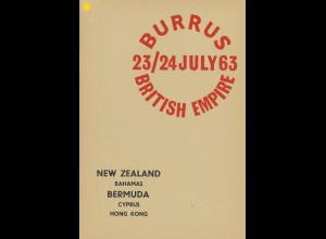 Robson Lowe auction, 1962/63: BURRUS - British Empire (3 Kataloge)