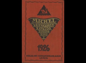 MICHEL Briefmarkenkatalog Europa Band I / 1926