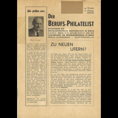 Der Berufs-Philatelist (ex Jg. 1952-1957)