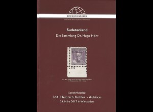 364. H. Köhler-Auktion 24.3.2017: Sudetenland. Die Sammlung Dr. Hugo Hörr