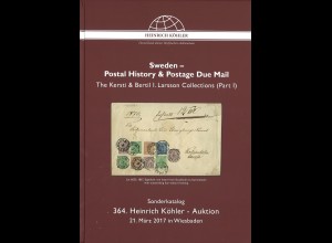 364. H. Köhler-Auktion 21.3.2017: Sweden - Postal History & Postage Due Mail