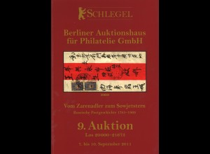 9. Schlegel-Auktion Sept. 2011: Vom Zarenadler zum Sowjetstern