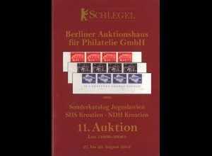 11. Schlegel-Auktion Berlin, August 2012: Sonderkatalog Jugoslawien - Kroatien
