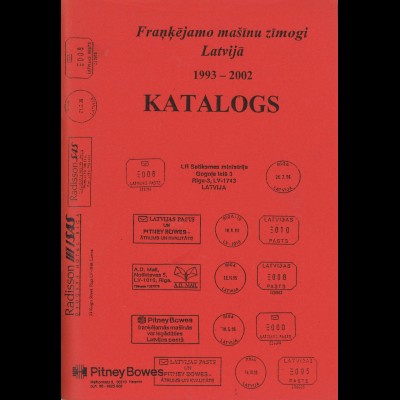 Lettland: Lettischer Maschinenstempel-Katalog 1993-2002