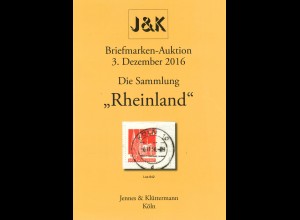 Jennes & Klüttermann-Auktion 3.12.2016: Die Sammlung "Rheinland"