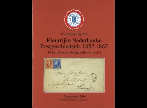 Corinphila N: 226. Auktion, 25.9.2016. Nederlandse Postgeschiedenis 1852-1867