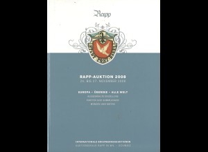 Rapp-Auktion, Nov. 2008: Schweiz - Europa - Übersee