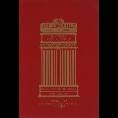 228. Interphila-Grobe-Auktion 2001: Braunschweig und Hannover
