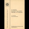 Arbeitsgemeinschaften im Kulturbund der DDR (3 Broschüren von ca. 1956-1974)